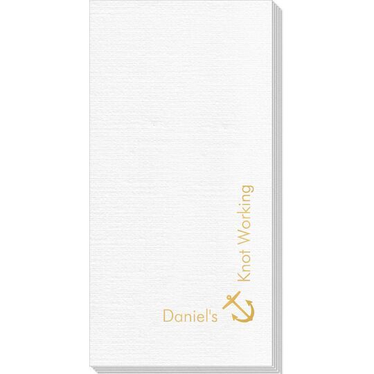 Corner Text with Anchor Deville Guest Towels